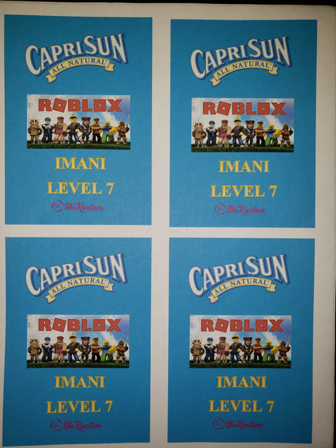 Custom CapriSun/Kool-Aid Labels